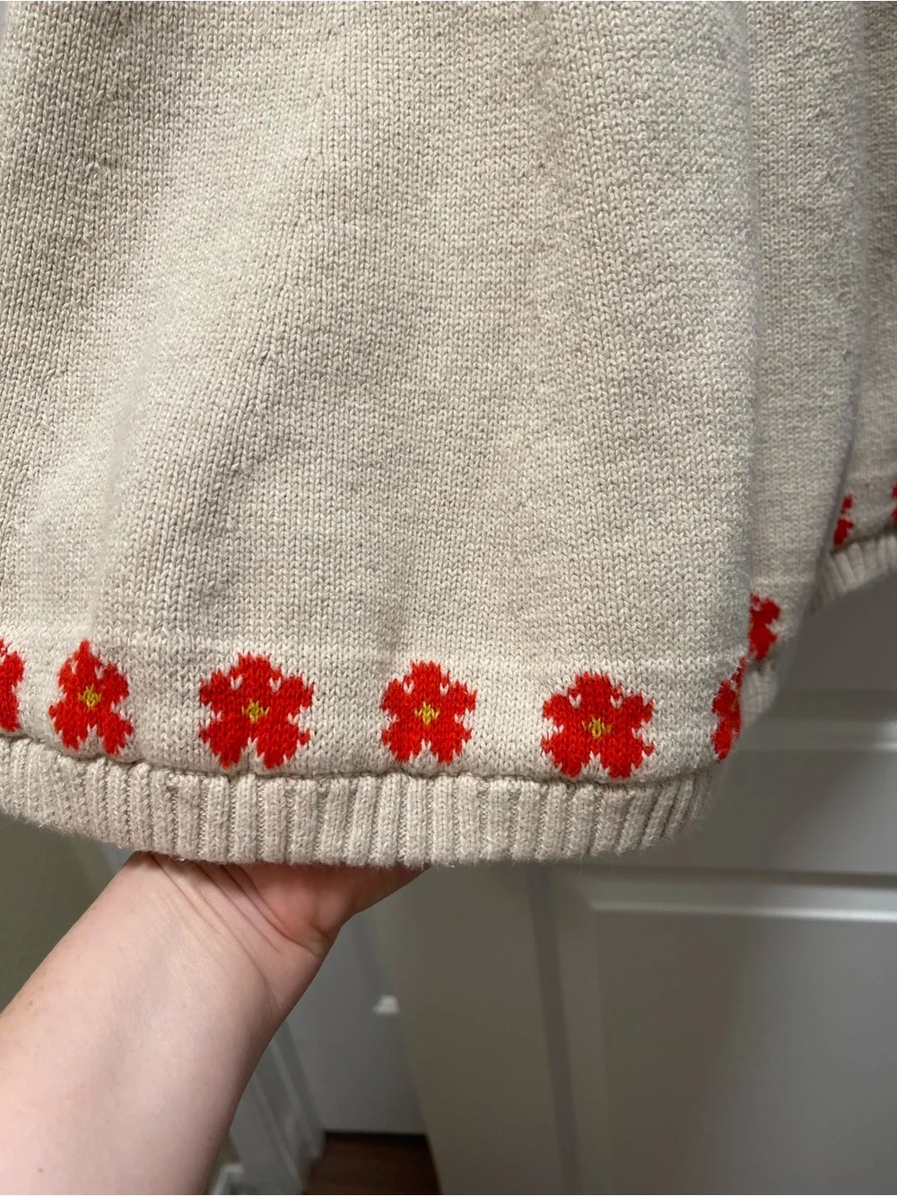 Hanna Andersson Girls US 5 Nordic Fair Isle Gnome Sweater Dress
